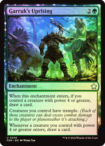 Garruk's Uprising (FDN) (220) / Foil