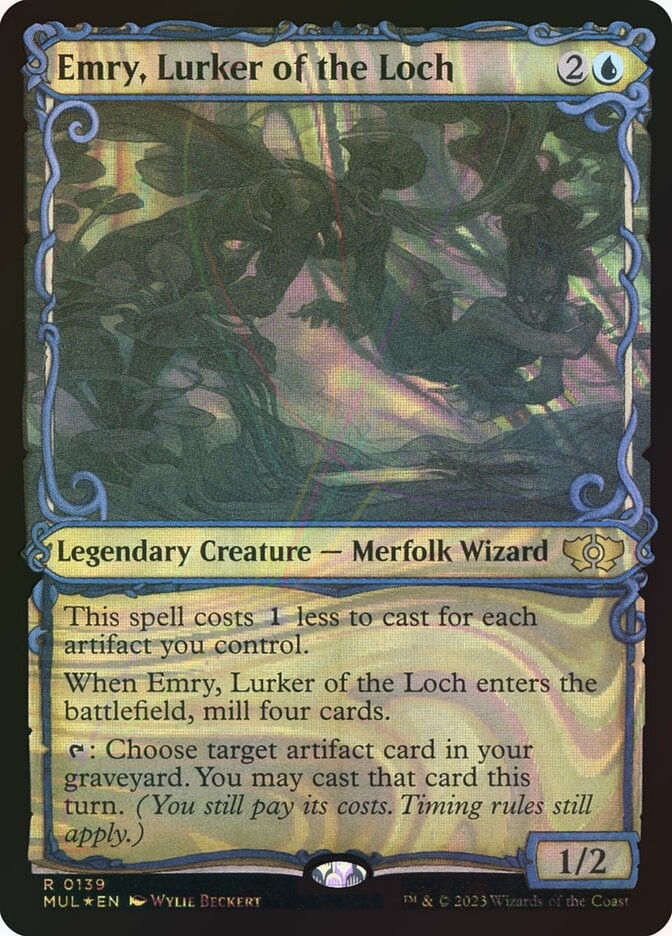 Emry, Lurker of the Loch (MUL) (139) / Showcase / Halo Foil