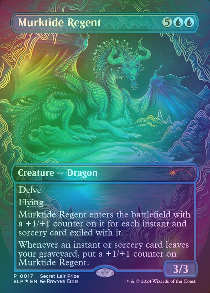 Murktide Regent (SLP) (17) / Borderless / Foil