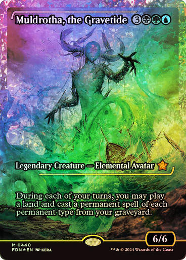 Muldrotha, the Gravetide (FDN) (440) / Fracture Foil / Showcase