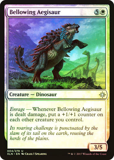 Bellowing Aegisaur (XLN) (4) / Foil