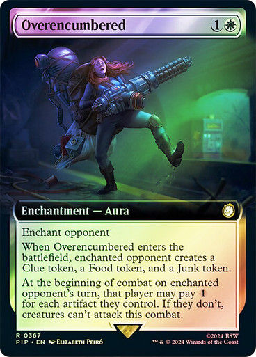 Overencumbered (pip) (367) / Extended Art Foil
