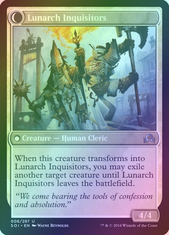 Avacynian Missionaries // Lunarch Inquisitors (SOI) (6) / Foil — cara 2 de 2