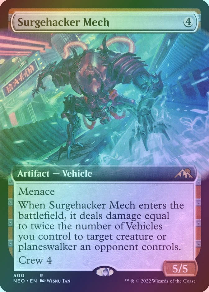 Surgehacker Mech (NEO) (500) / Extended Art / Foil