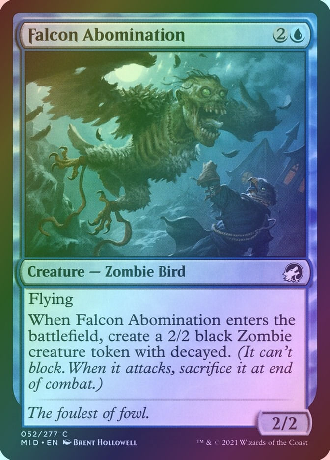 Falcon Abomination (MID) (52) / Foil