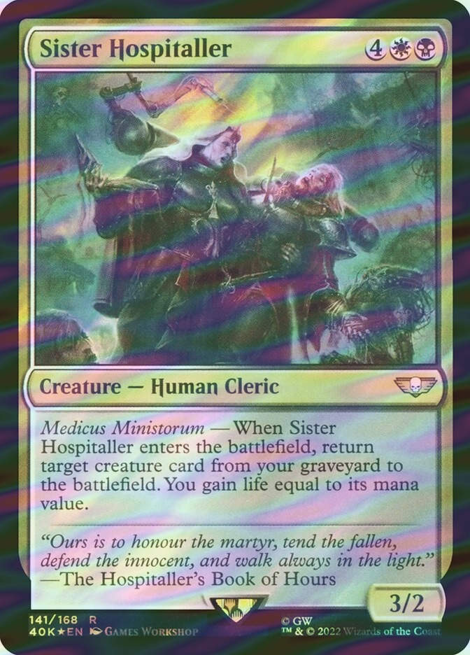 Sister Hospitaller (40K) (141★) / Surge Foil