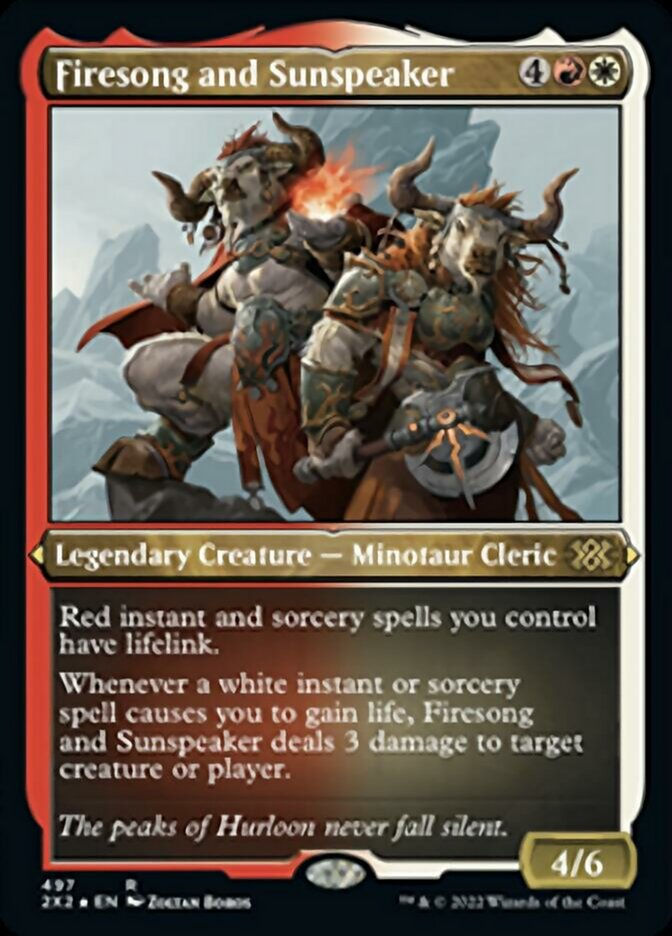 Firesong and Sunspeaker (2X2) / Etched Foil