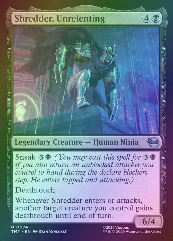Shredder, Unrelenting (TMT) (74) / Foil