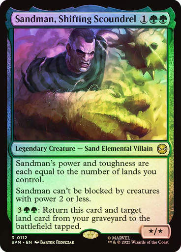 Sandman, Shifting Scoundrel (SPM) (112) / Foil