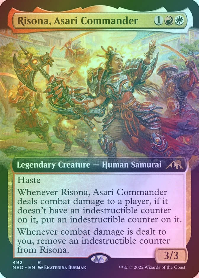Risona, Asari Commander (NEO) (492) / Extended Art / Foil