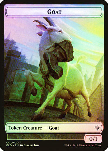 Goat Token // Food Token (#17) (TELD) / Foil