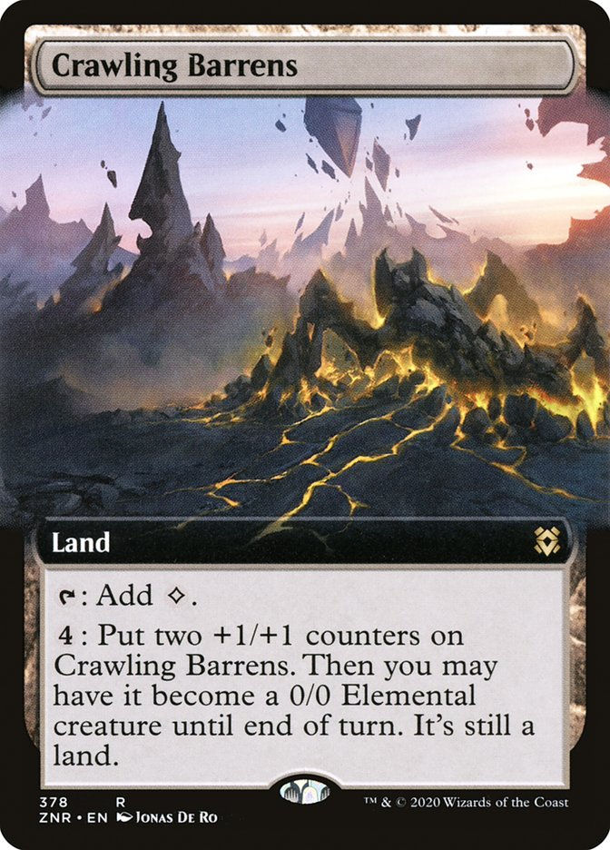 Crawling Barrens (ZNR) (378) / Extended Art
