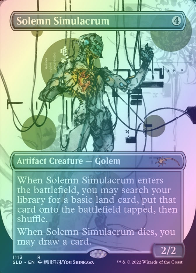 Solemn Simulacrum (SLD) (1113) / Borderless / Foil