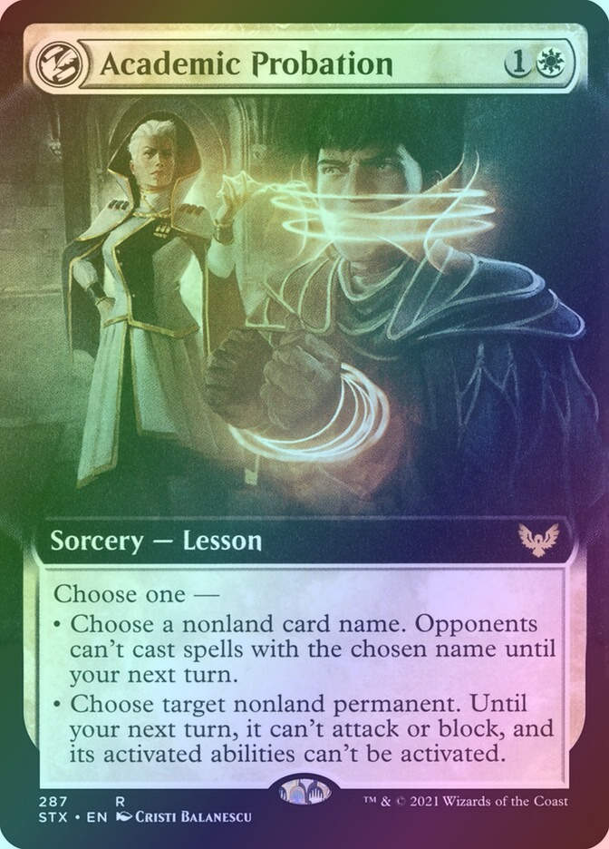 Academic Probation (STX) (287) / Extended Art / Foil