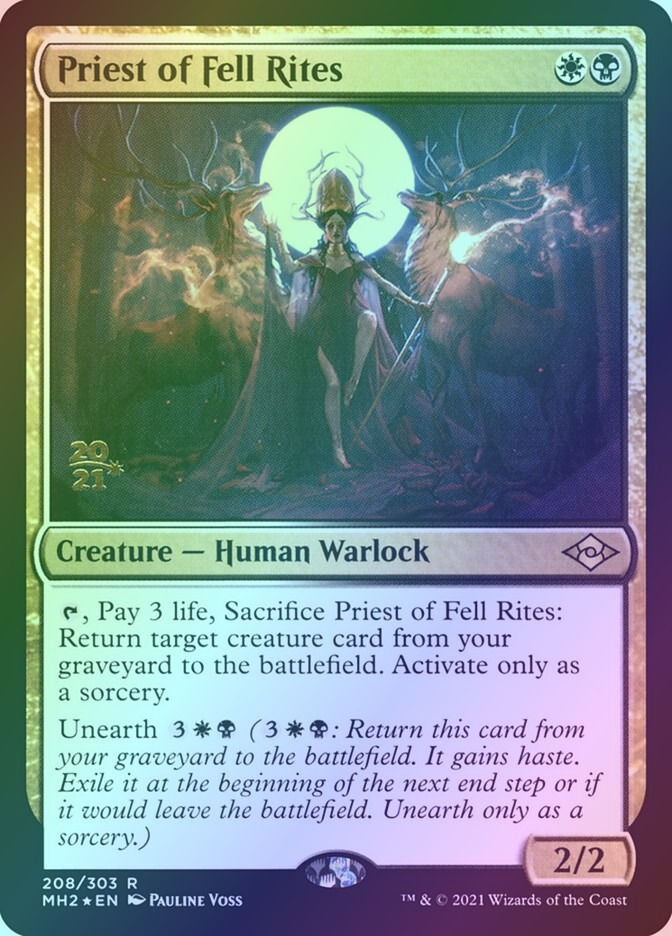 Priest of Fell Rites (PMH2) (208s) / Foil