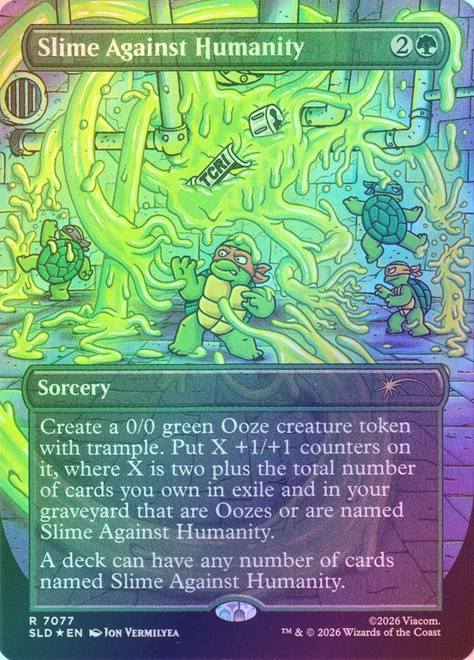 Slime Against Humanity (SLD) (7077) / Borderless / Foil