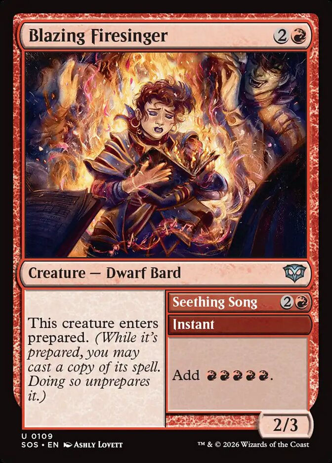 Blazing Firesinger // Seething Song (SOS) (109)