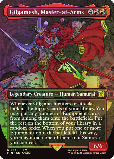 Gilgamesh, Master-at-Arms (FIN) (338) / Borderless / Foil