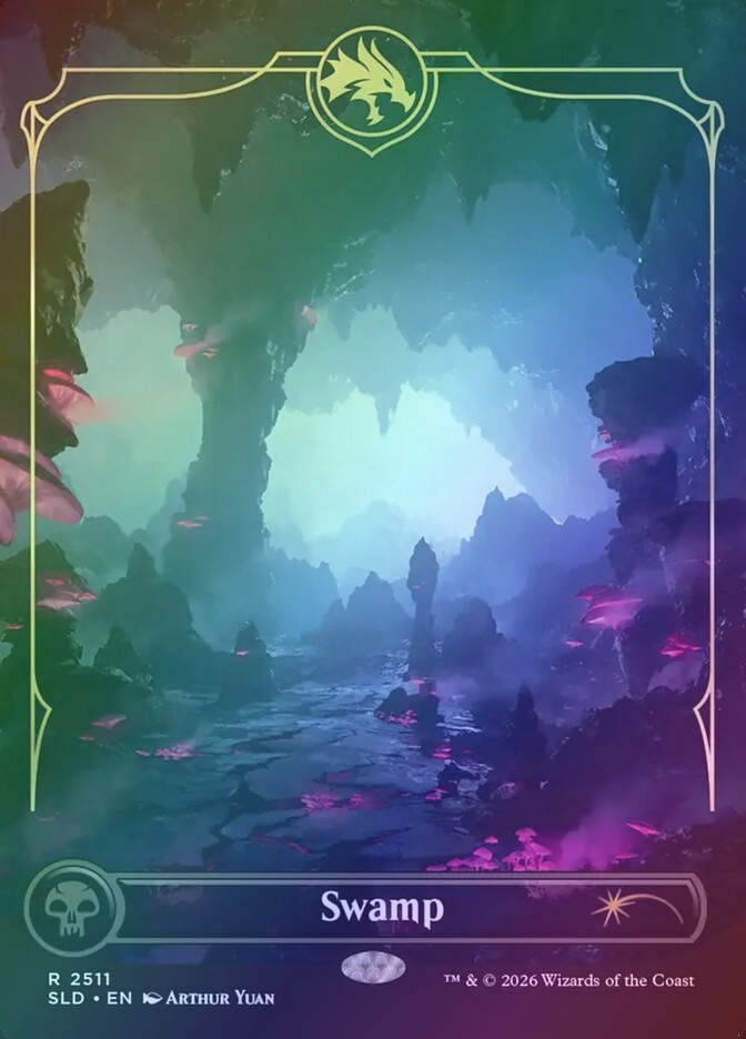 Swamp (SLD) (2511) / Borderless / Foil