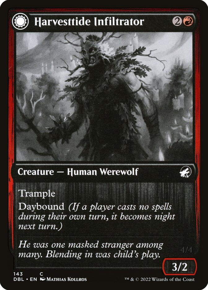 Harvesttide Infiltrator // Harvesttide Assailant (DBL) (143) — cara 1 de 2