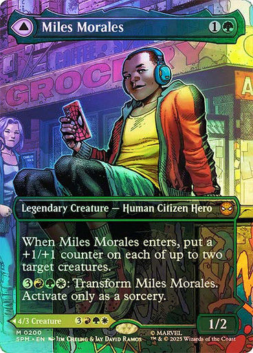 Miles Morales // Ultimate Spider-Man (SPM) (200) / Borderless / Foil