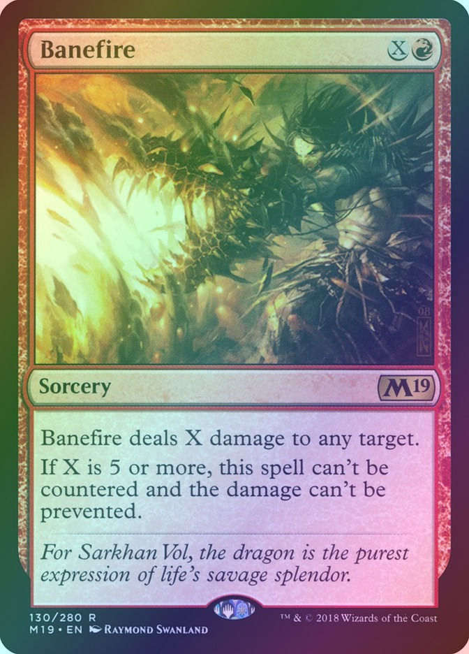 Banefire (M19) (130) / Foil