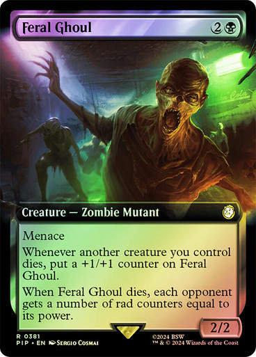 Feral Ghoul (pip) (381) / Extended Art Foil