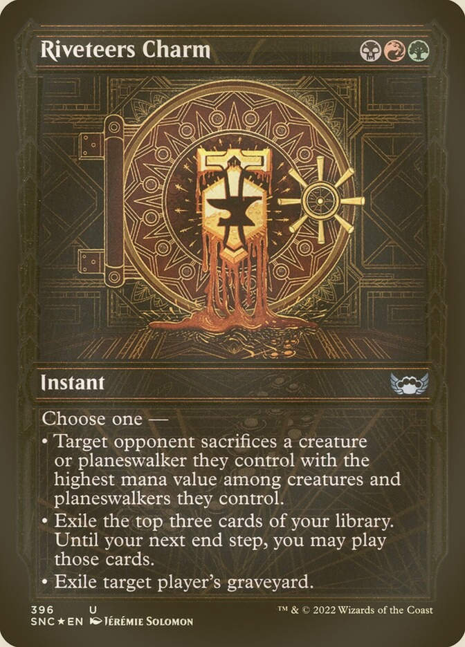 Riveteers Charm (SNC) (396) / Showcase / Gilded Foil