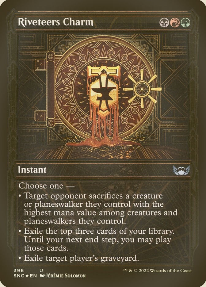 Riveteers Charm (SNC) (396) / Showcase / Gilded Foil