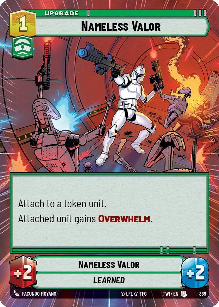 Nameless Valor (Hyperspace) (TWI) (389) / Foil