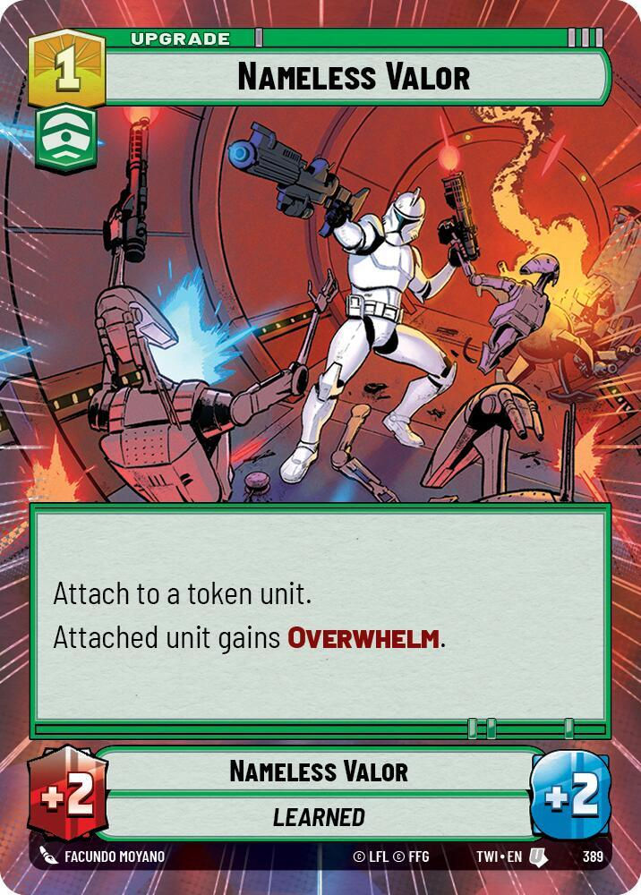 Nameless Valor (Hyperspace) (TWI) (389) / Foil