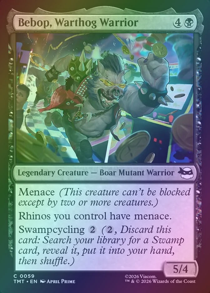 Bebop, Warthog Warrior (TMT) (59) / Foil