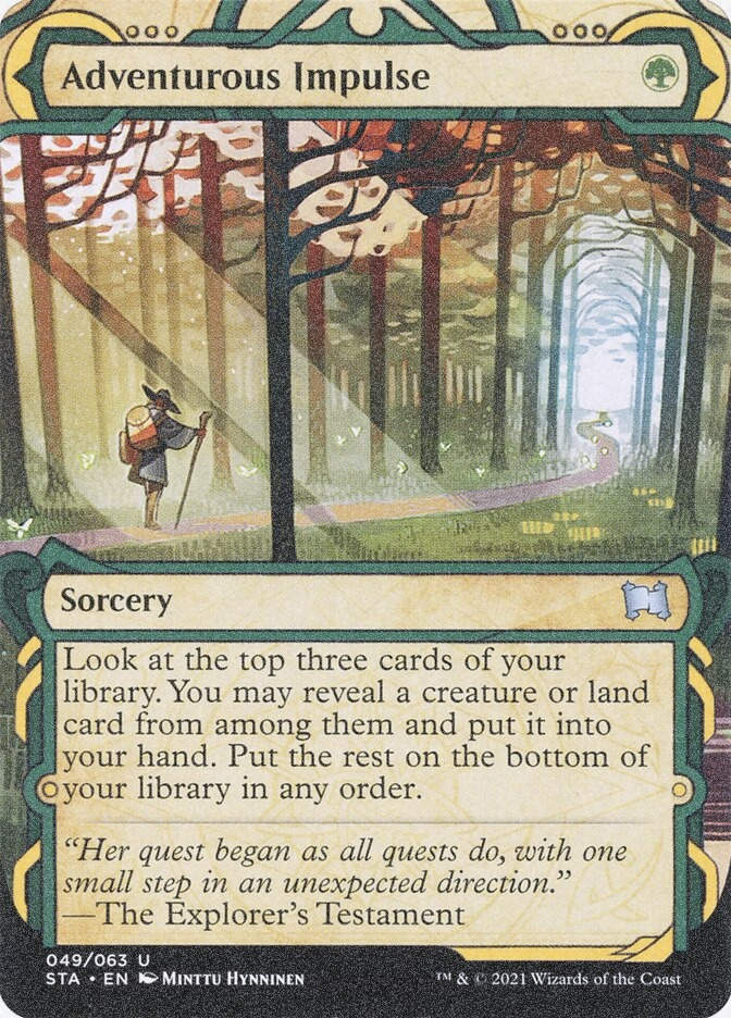 Adventurous Impulse (STA) (49) / Borderless / Showcase / Foil Etched