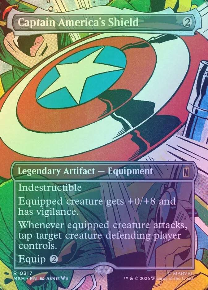 Captain America's Shield (MSH) (317) / Borderless / Foil