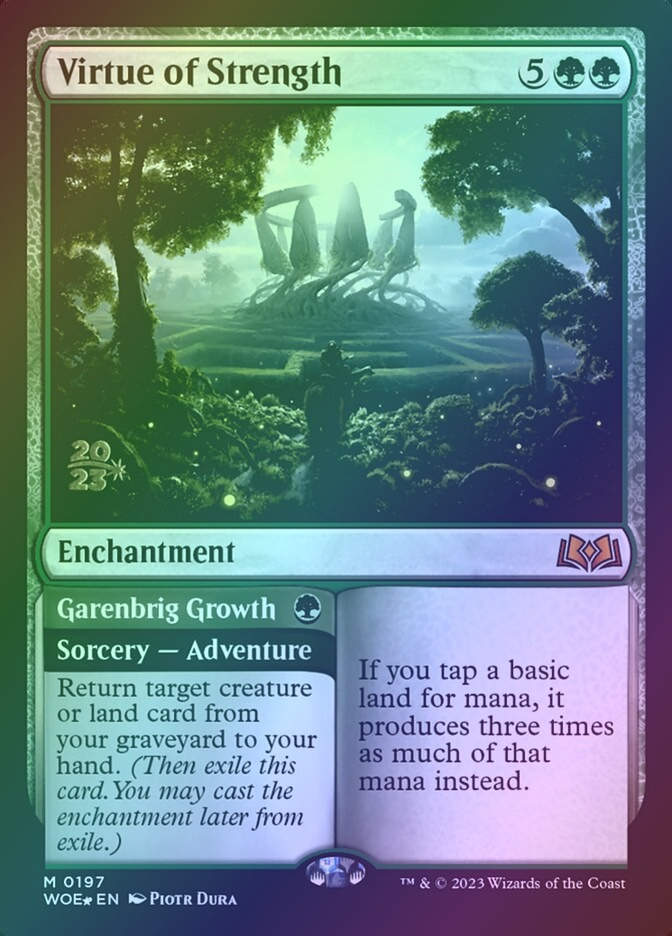 Virtue of Strength // Garenbrig Growth (PWOE) (197s) / Foil