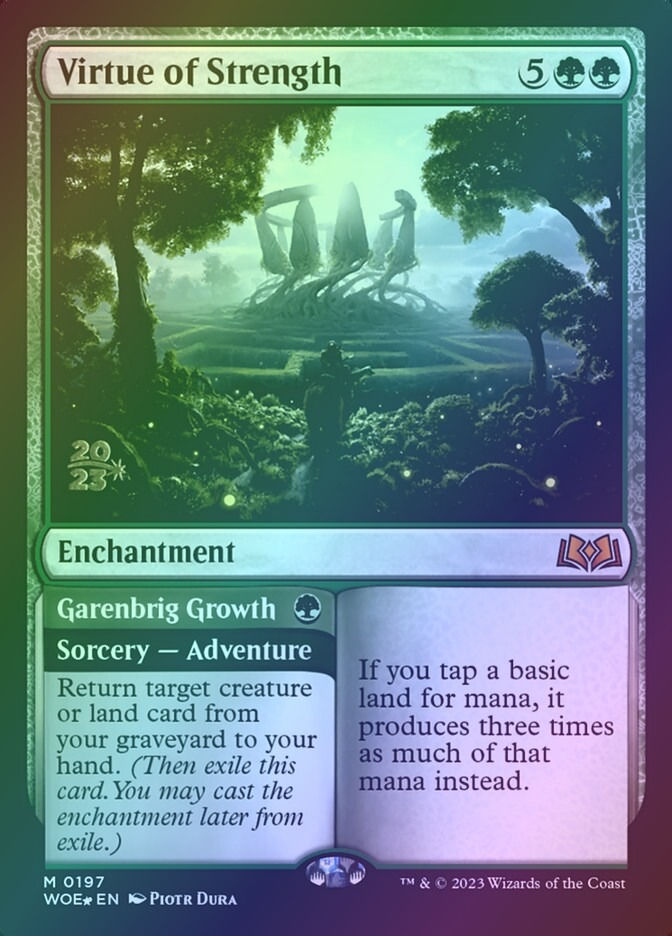 Virtue of Strength // Garenbrig Growth (PWOE) (197s) / Foil
