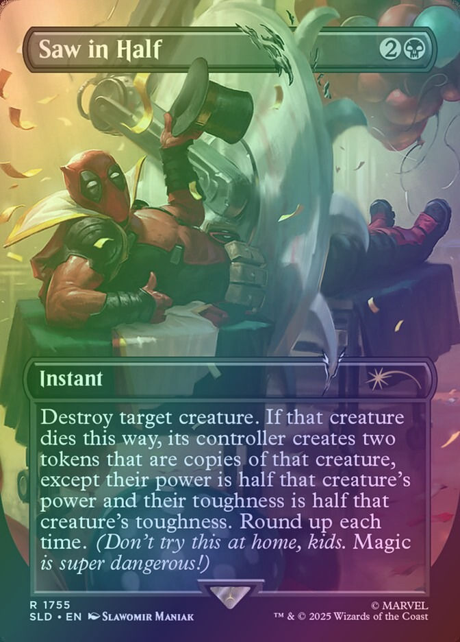 Saw in Half (SLD) (1755) / Borderless / Foil