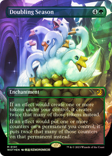 Doubling Season (wot) / Anime Borderless Confetti Foil