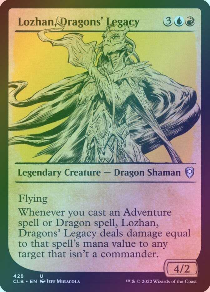 Lozhan, Dragons' Legacy (CLB) (428) / Showcase / Foil