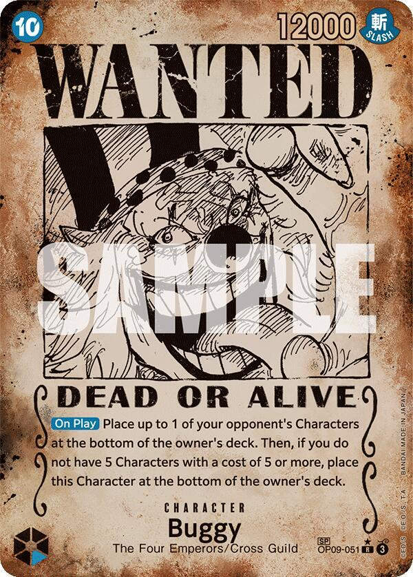Buggy (051) (Wanted Poster) (OP09-051) / Foil