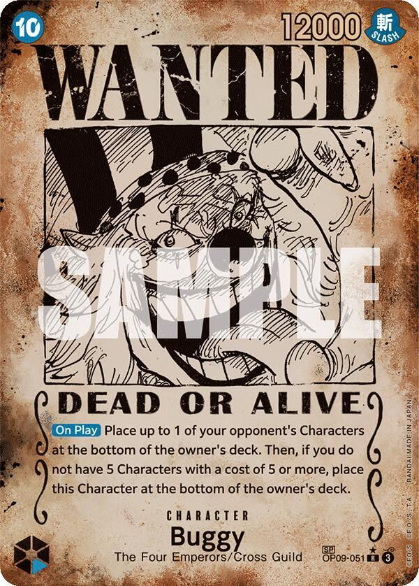 Buggy (051) (Wanted Poster) (OP09-051) / Foil