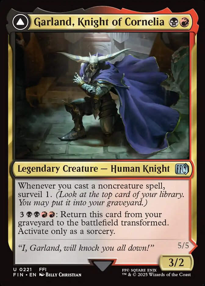 Garland, Knight of Cornelia // Chaos, the Endless (FIN) (221)