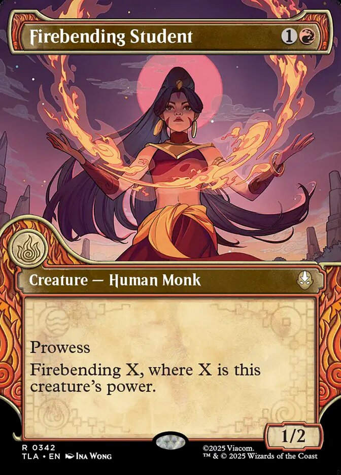 Firebending Student (TLA) (342) / Borderless / Showcase