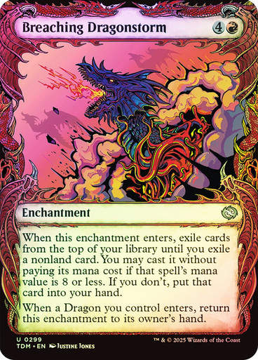 Breaching Dragonstorm (TDM) (299) / Foil / Showcase