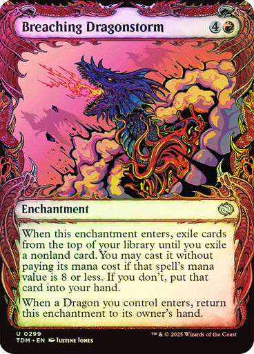 Breaching Dragonstorm (TDM) (299) / Foil / Showcase
