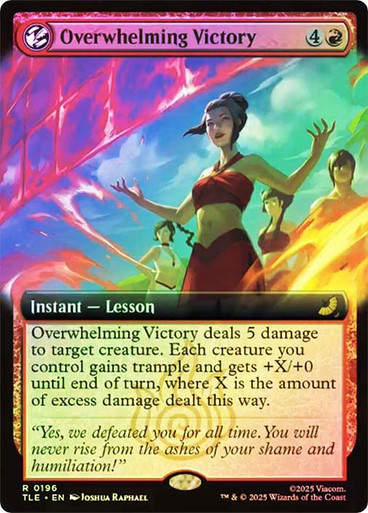 Overwhelming Victory (TLE) (196) / Extended Art / Foil
