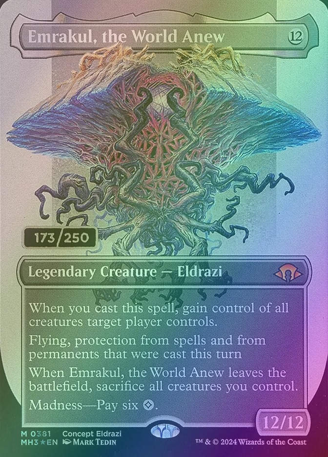 Emrakul, the World Anew (MH3) (381z) / Borderless / Double Rainbow Foil