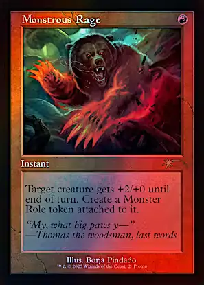 Monstrous Rage (PW25) (9) / Foil