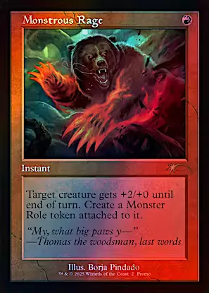 Monstrous Rage (PW25) (9) / Foil