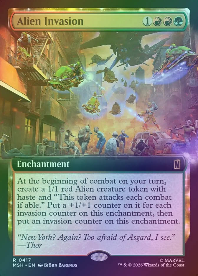 Alien Invasion (MSH) (417) / Extended Art / Foil